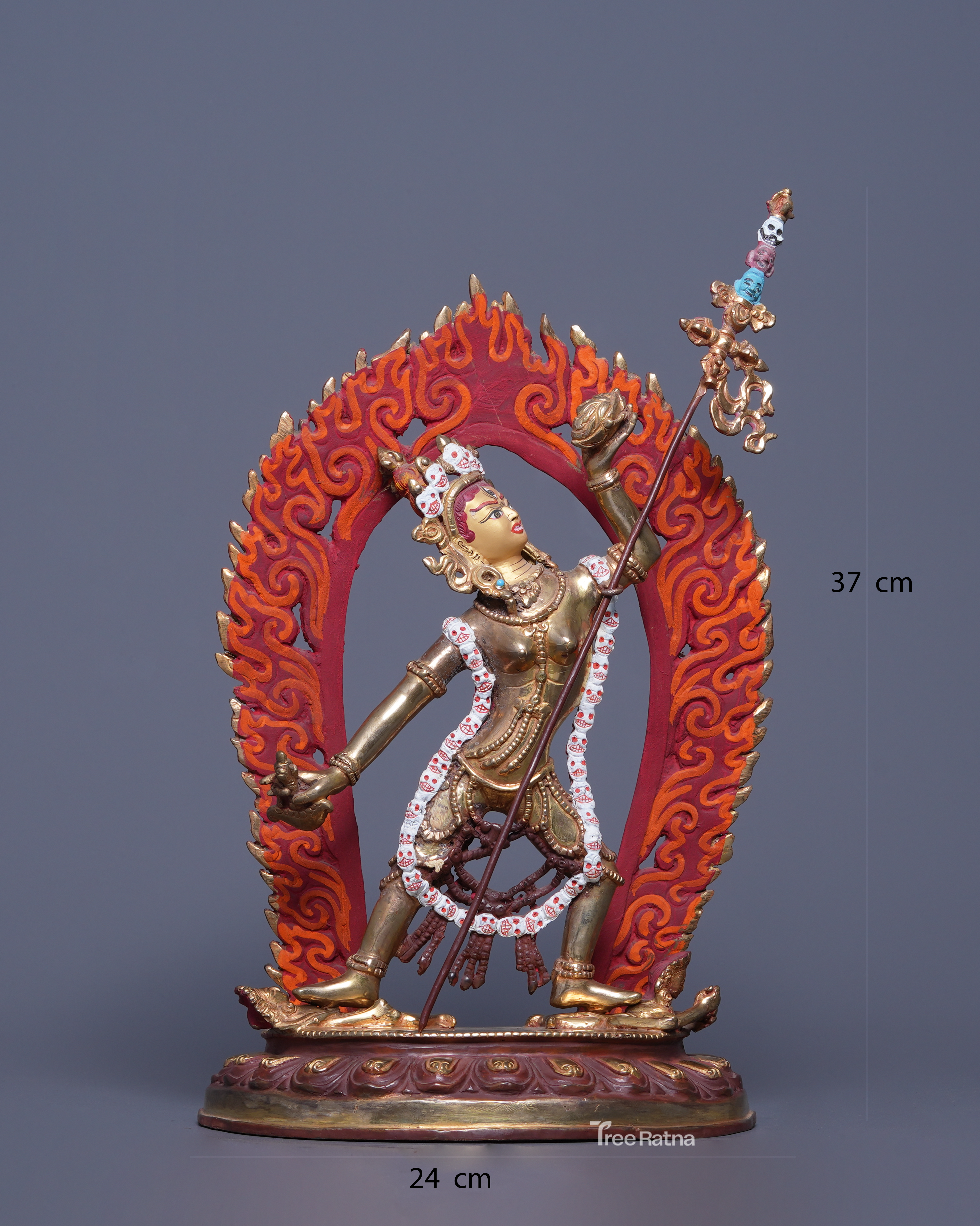 Vajrayogini 24K Gold Statue – Buddhist Tantric Sacred Art