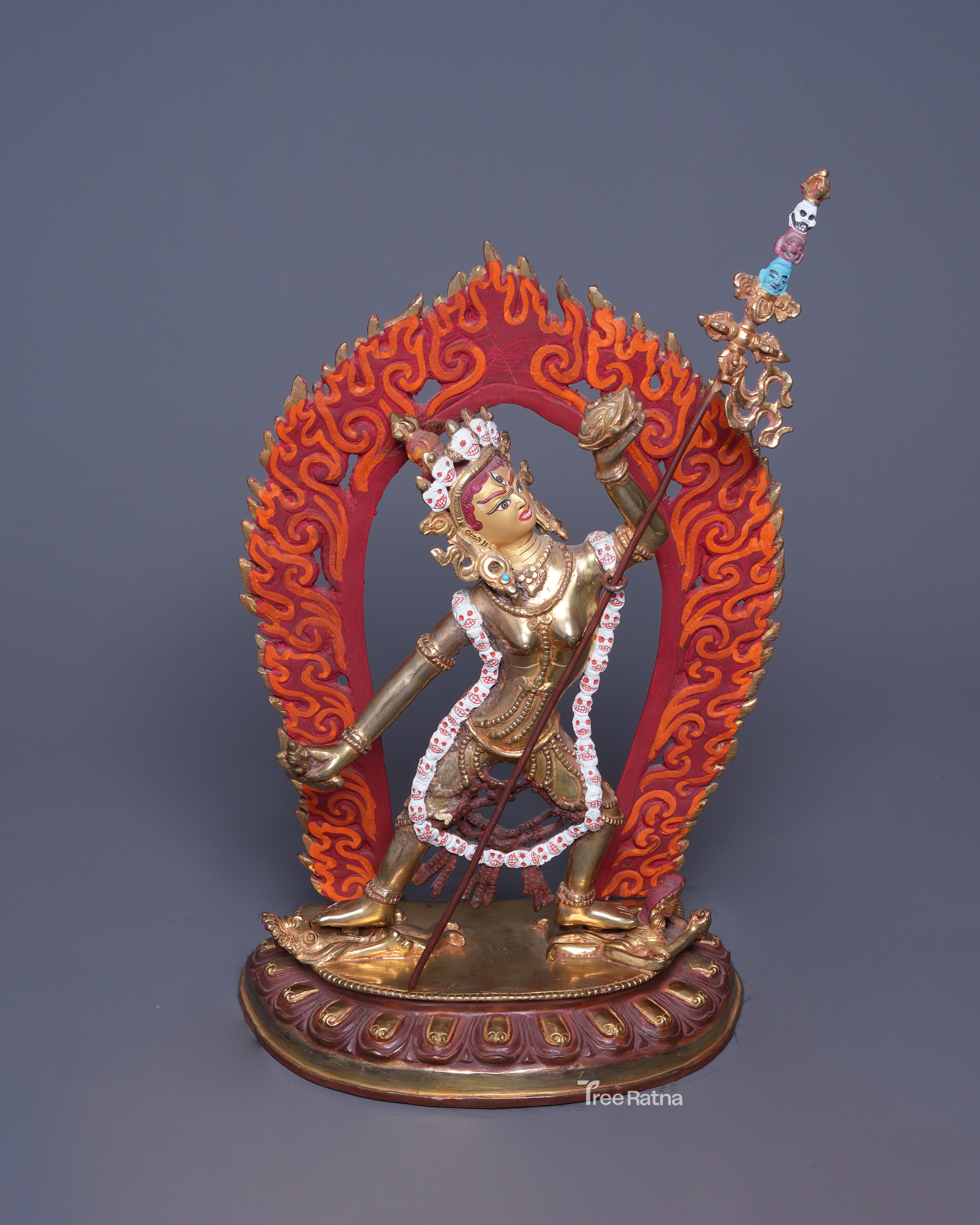 Vajrayogini 24K Gold Statue – Buddhist Tantric Sacred Art