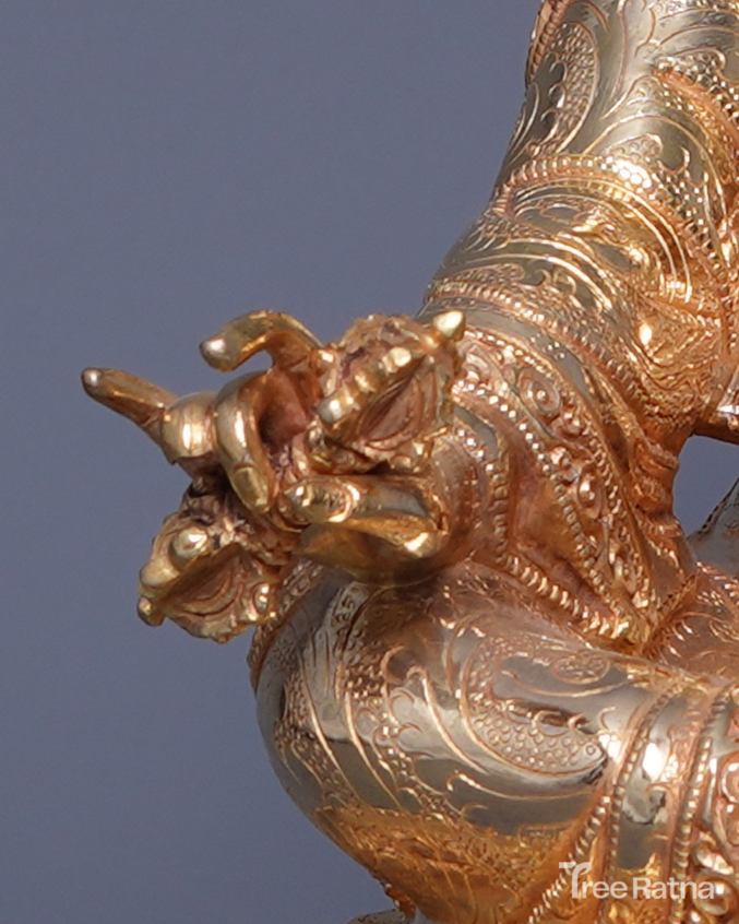 Guru Rinpoche Statue – 24K Gold Gilded Blessing of the Lotus-Born