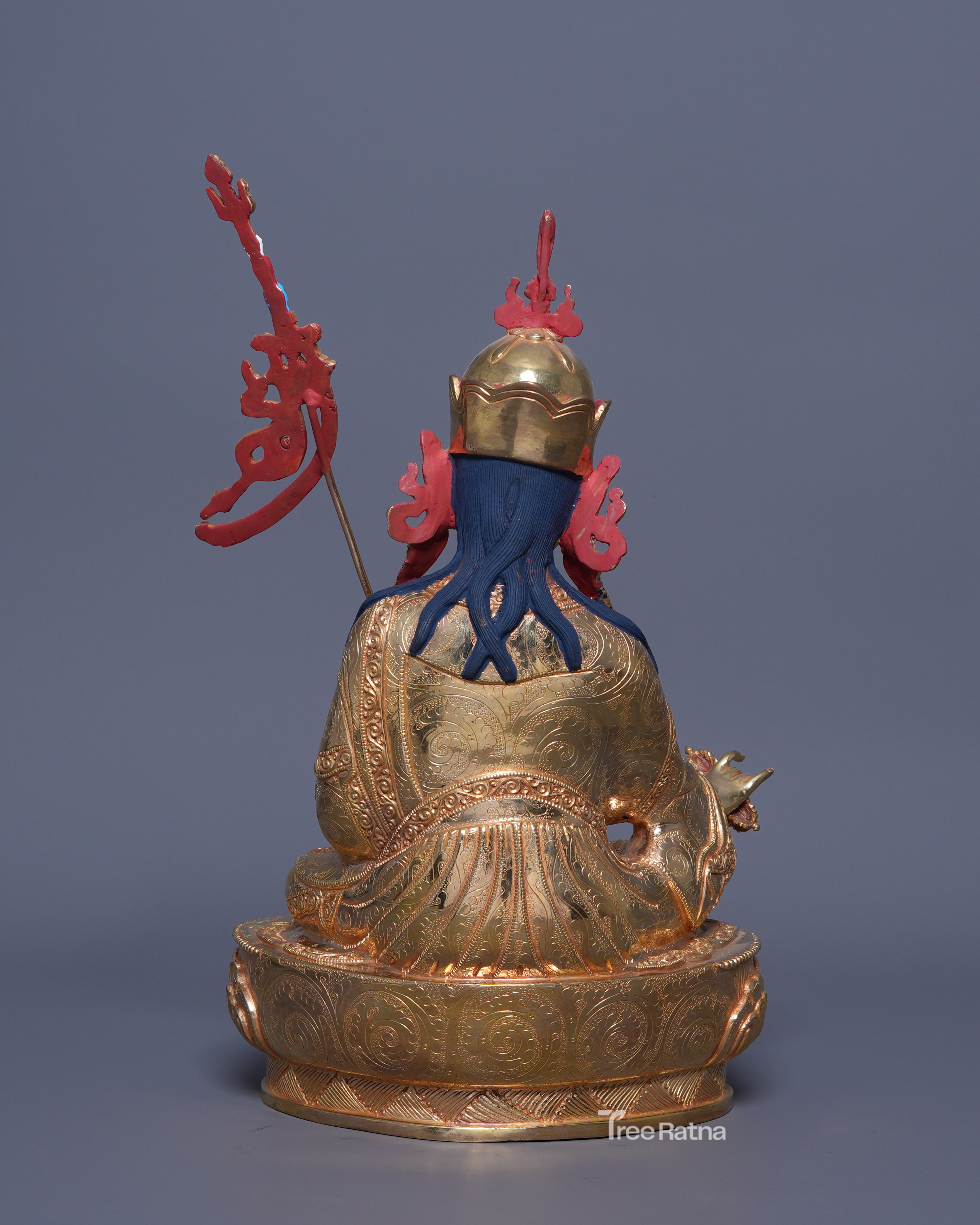 Guru Rinpoche Statue – 24K Gold Gilded Blessing of the Lotus-Born