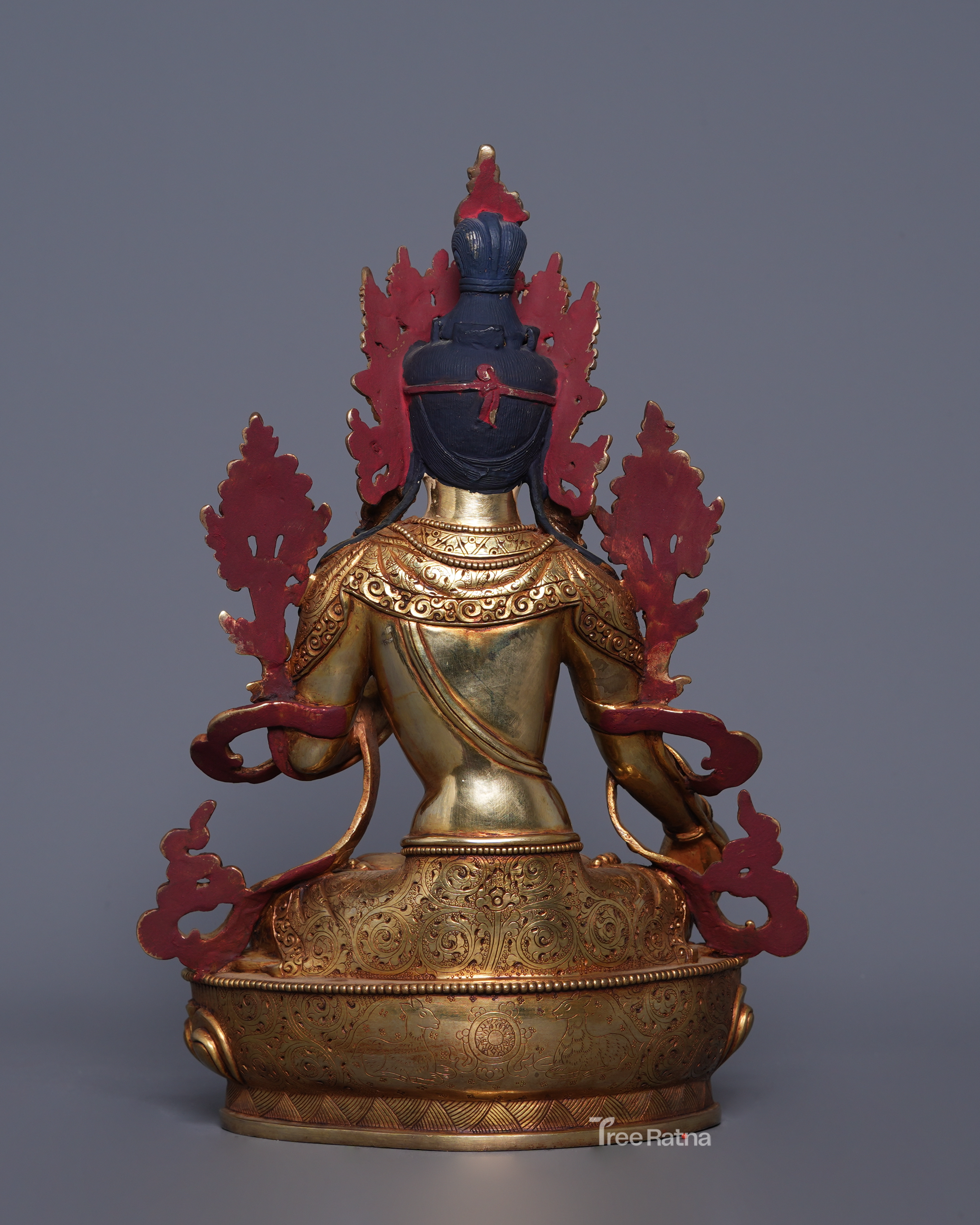 White Tara 24K Gold Statue – Goddess of Longevity & Healing