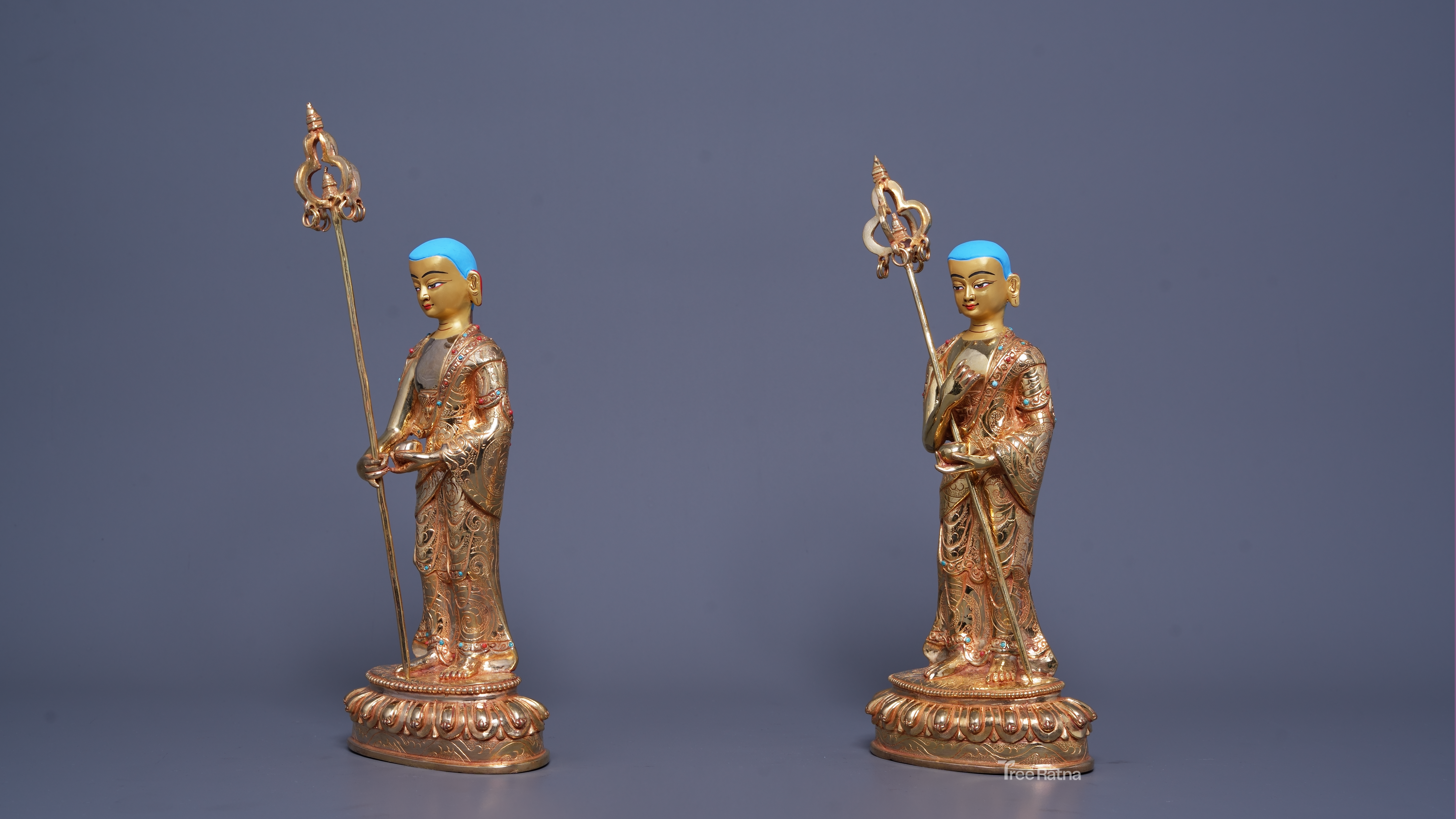 Shakyamuni Buddha Statue with Disciples – Sacred Wisdom Sculpture