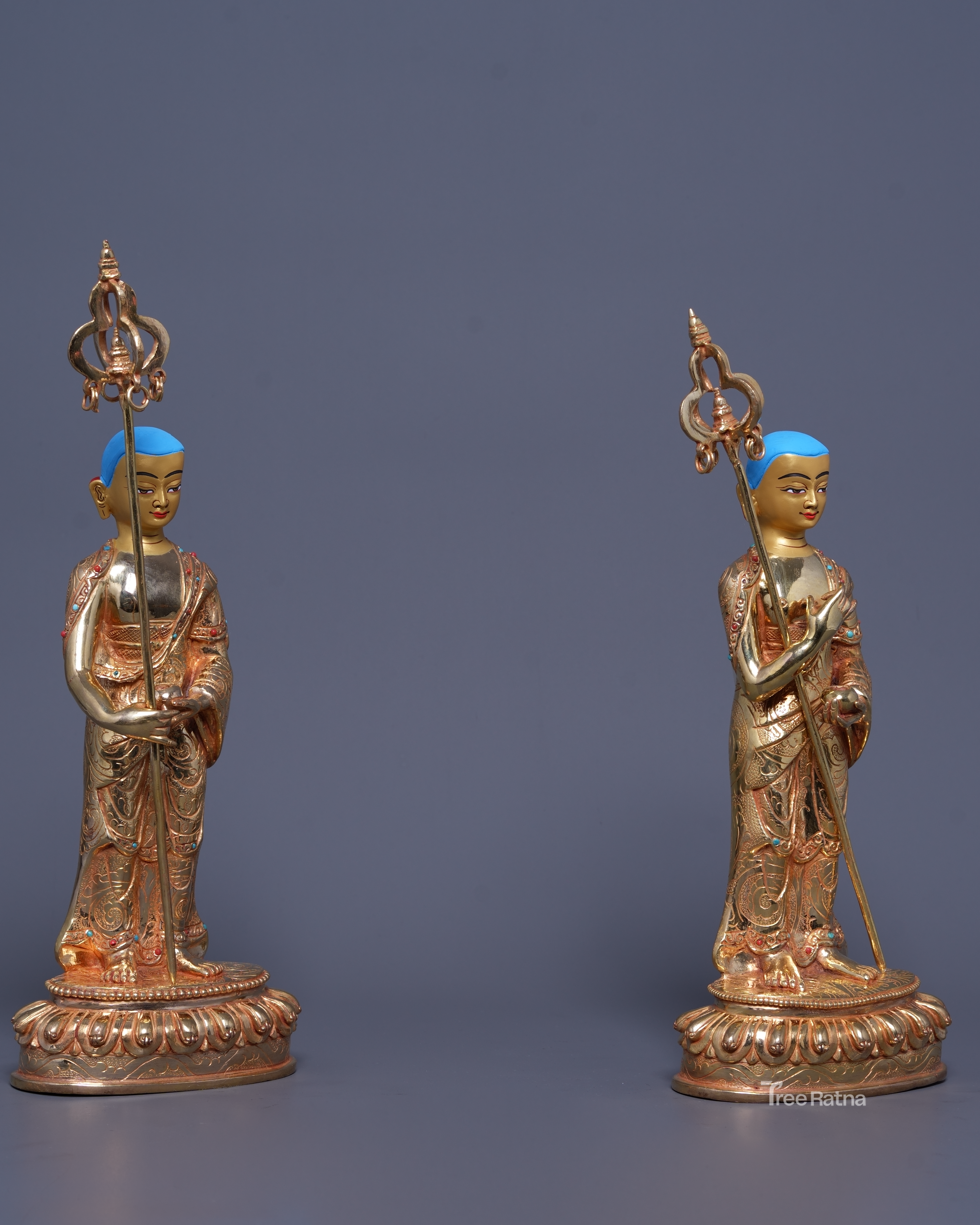 Shakyamuni Buddha Statue with Disciples – Sacred Wisdom Sculpture