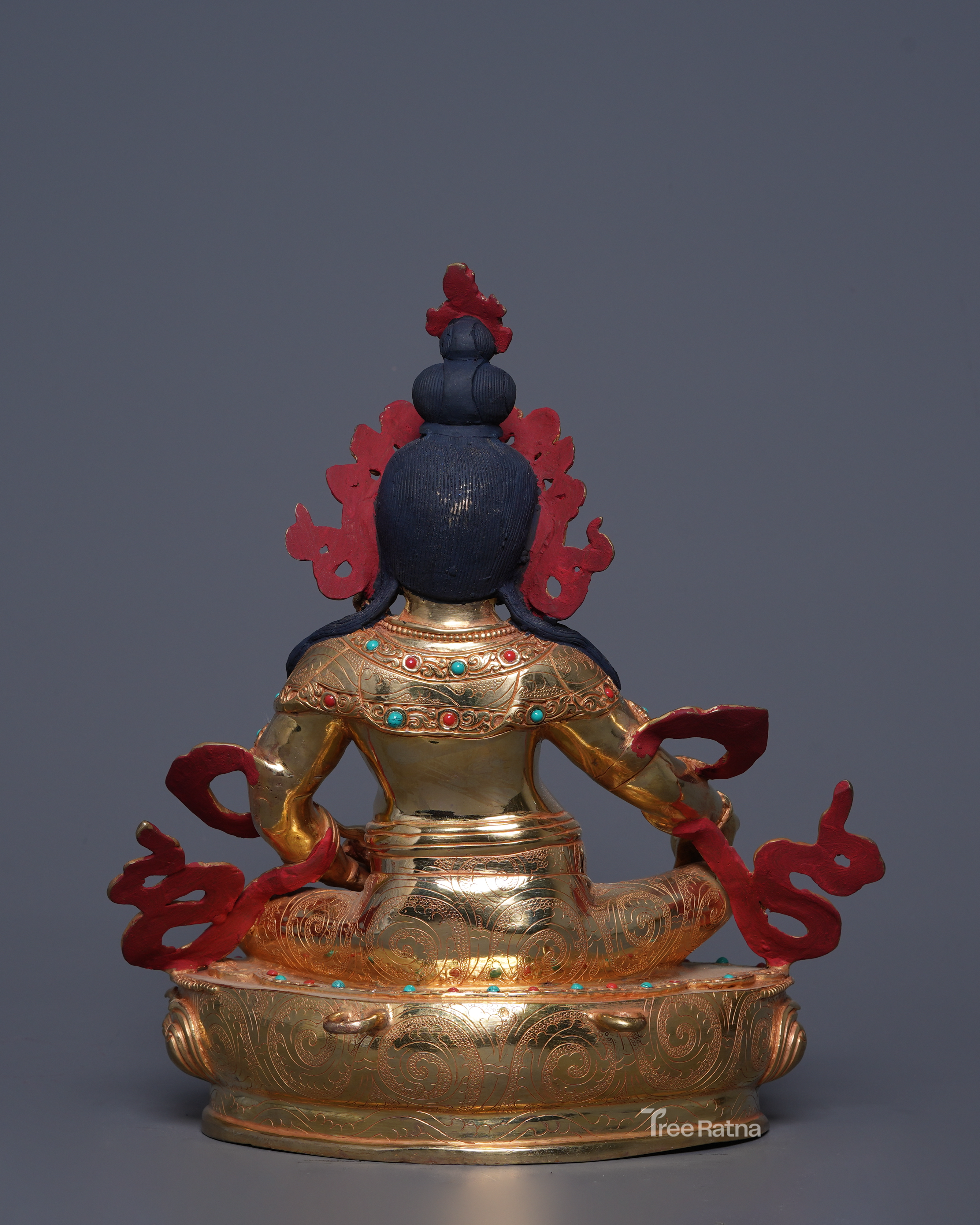 Dzambala 24K Gold Statue – Lord of Wealth & Abundance