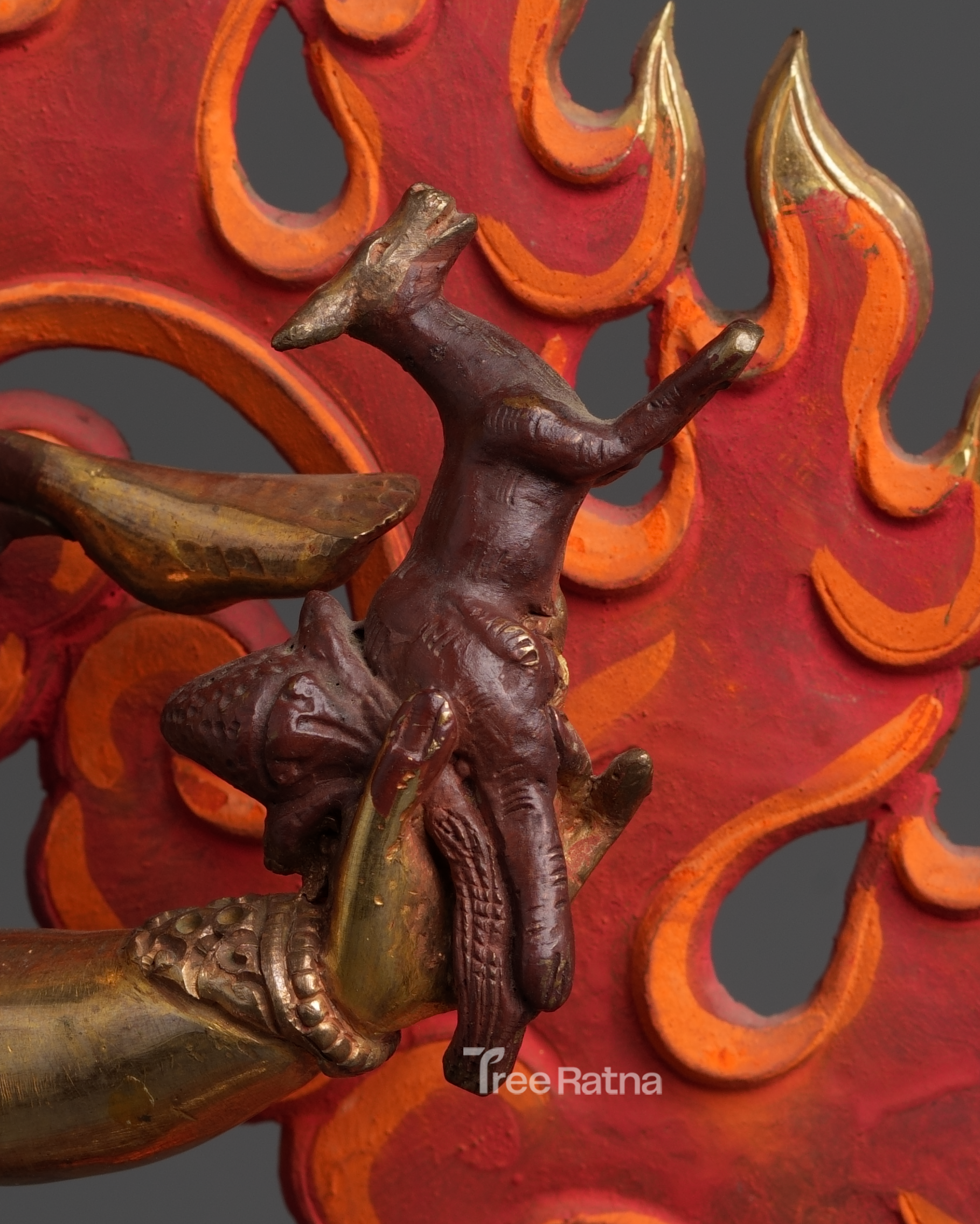 Ekajati Statue with 24k Gold & Gemstones – Handcrafted Spiritual Protector