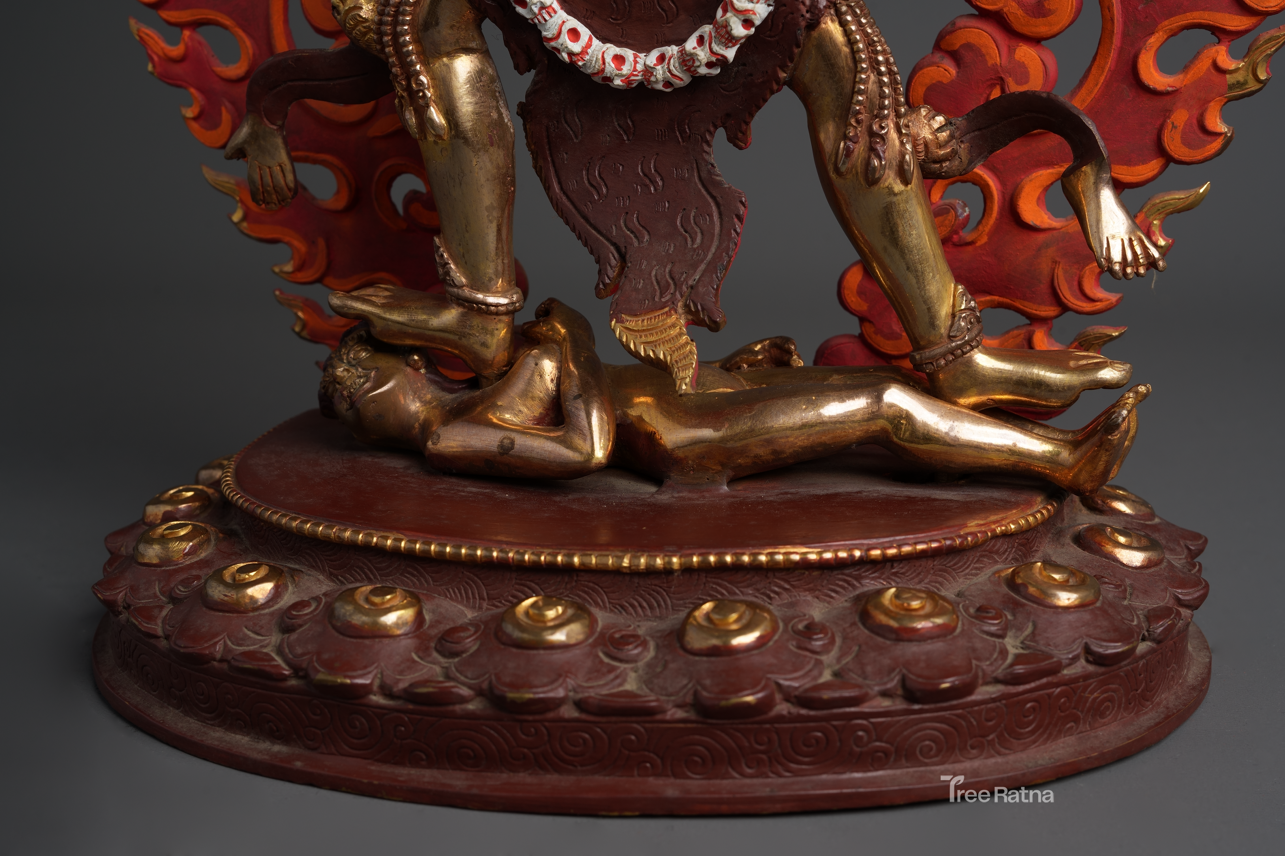 Ekajati Statue with 24k Gold & Gemstones – Handcrafted Spiritual Protector