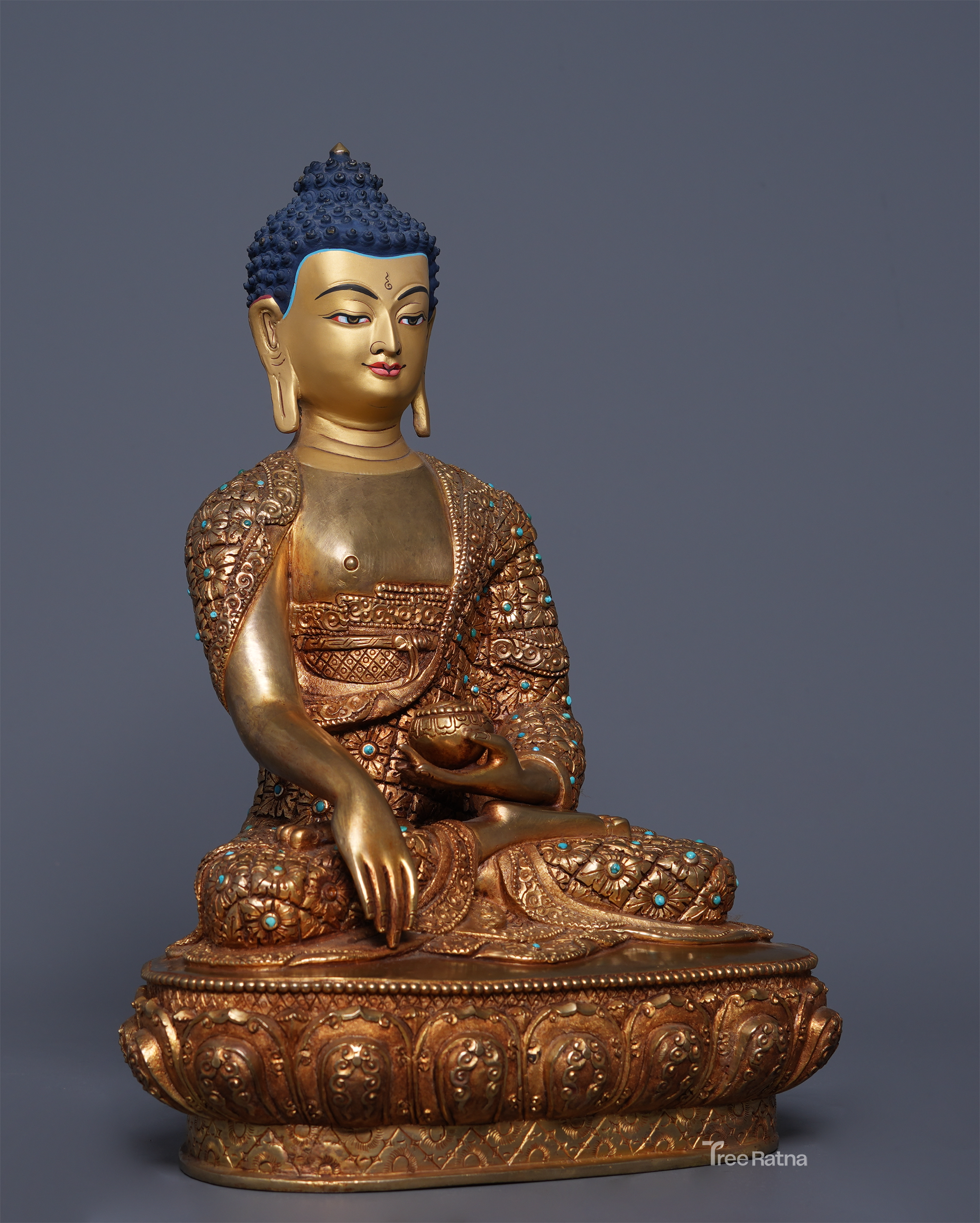 24K Gold Shakyamuni Buddha – Timeless Buddhist Masterpiece