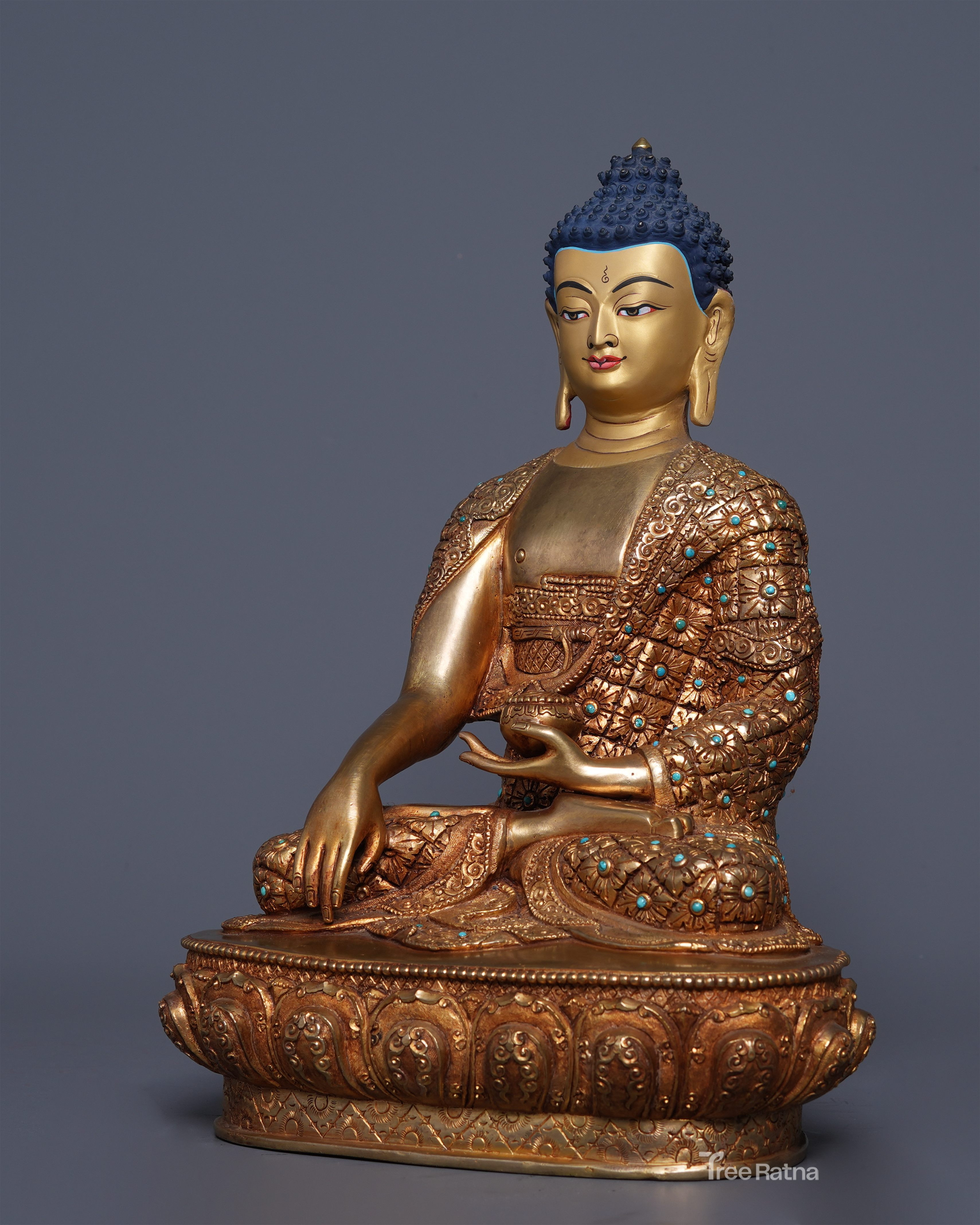 24K Gold Shakyamuni Buddha – Timeless Buddhist Masterpiece