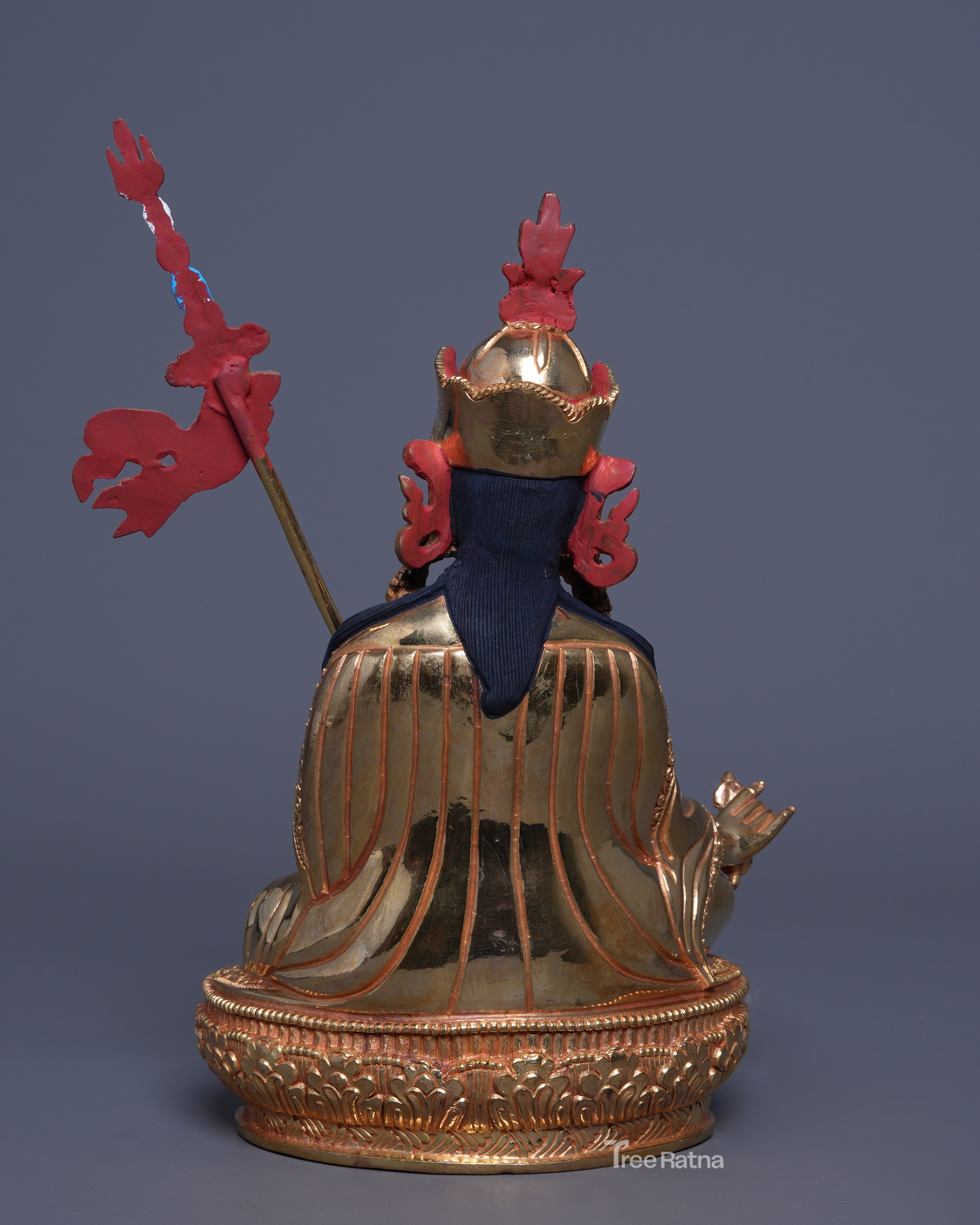 Guru Rinpoche 24K Gold Statue – Lotus-Born Blessings & Sacred Power
